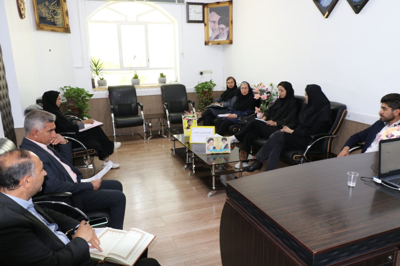 برگزاری جلسه شورای سلامت در اداره آموزش و پرورش شهرستان کوار