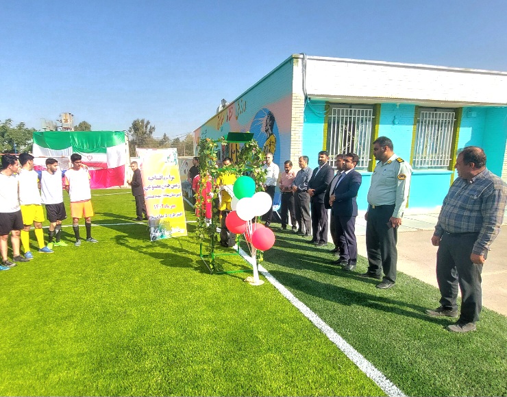 افتتاح زمین چمن مصنوعی دبیرستان شاهد شهید بهشتی شهرکوار